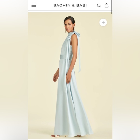 Sachin and Babi Kayla gown in ice blue - Picture 2 of 3